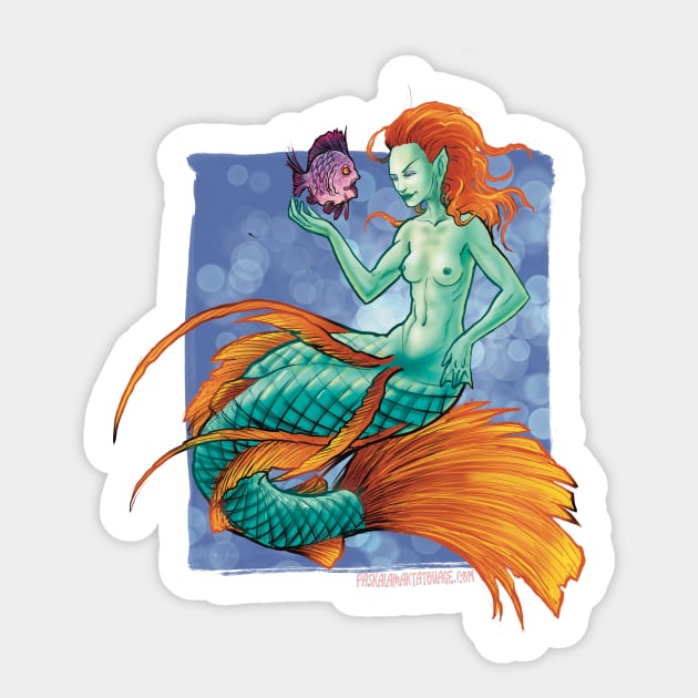 mermaid life again Sticker by Paskalamak